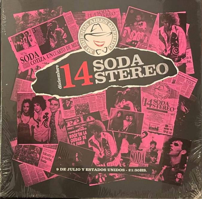 Soda Stereo - Diciembre 14  - 9 de julio y Estados Unidos - 21:30hs (Boxset Incluye: 3 Discos de color Fucsia + Poster Conmemorativo + Stickers + Tarjetas Impresas)